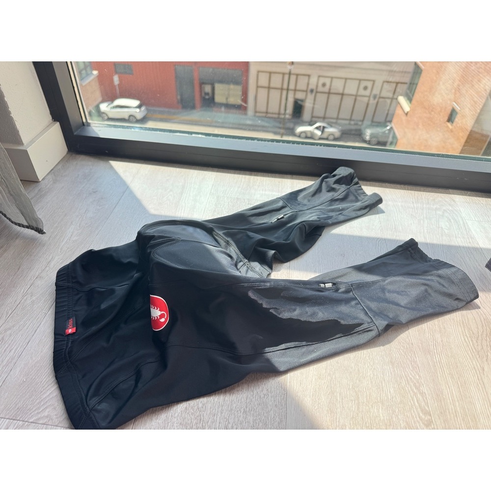 Castelli Mens KISS3 Cycling Tights Black Padded Biking Pants XL Made in Croatia